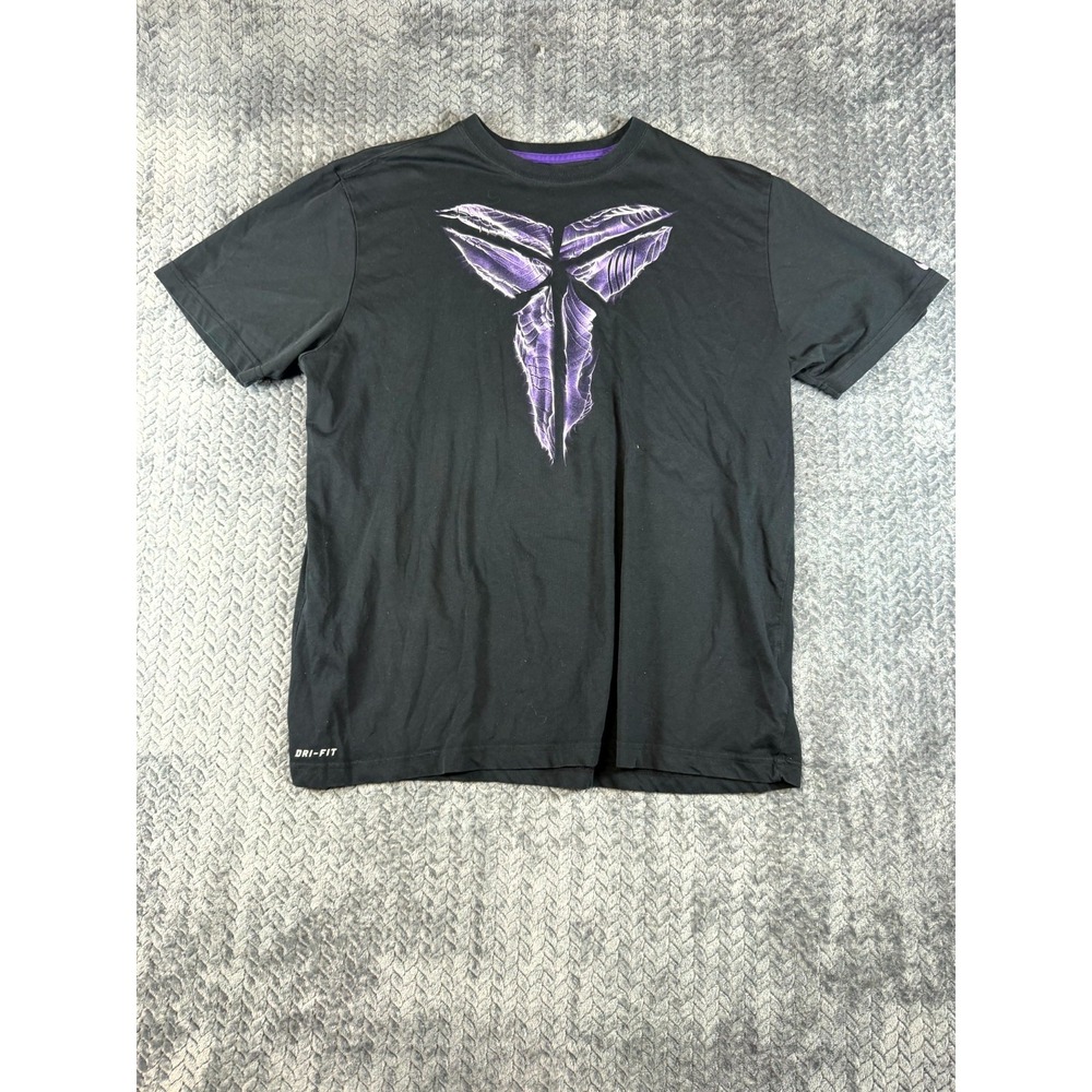 Nike Dri-Fit Kobe Bryant Mamba Logo Tee Shirt Mens XL Black Graphic Basketball